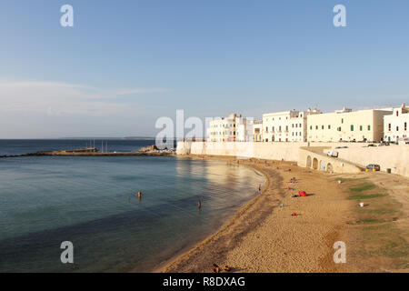 Beach of Purity the beach (Spiaggia della Puritate) in Gallipoli, Apulia, Salento, Italy Stock Photo