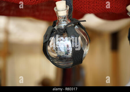 Oil lamps are lighting fixtures that are fueled with oils Stock Photo