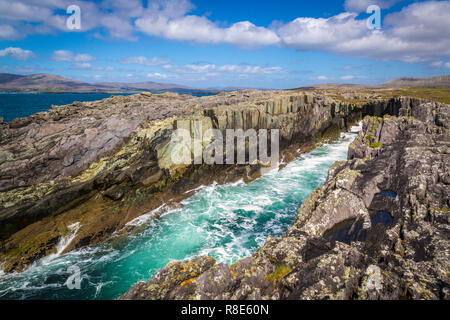 natural stone bridge at Dunmanus Bay, West Cork, Ireland Stock Photo