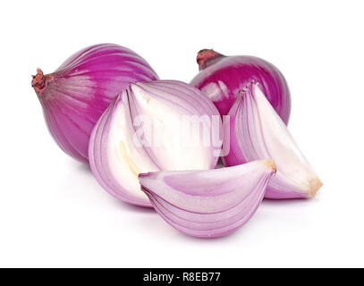 shallots isolated on white background Stock Photo