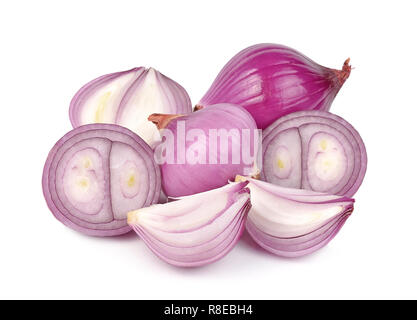 shallots isolated on white background Stock Photo
