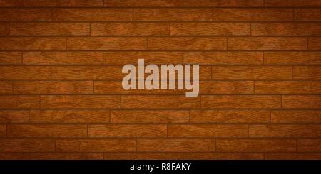 Bright brown realistic wooden boards with texture Stock Vector