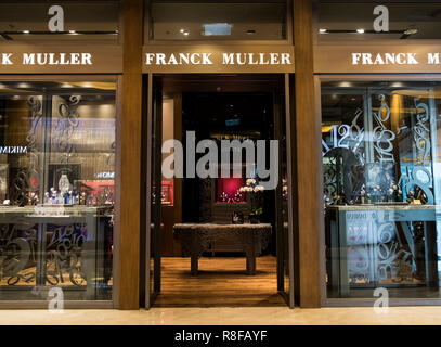 Hong Kong April 7 2019 Franck Muller store in Hong Kong Stock