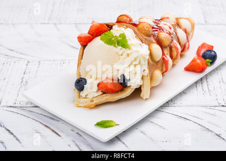 Hong Kong bubble waffles Stock Photo