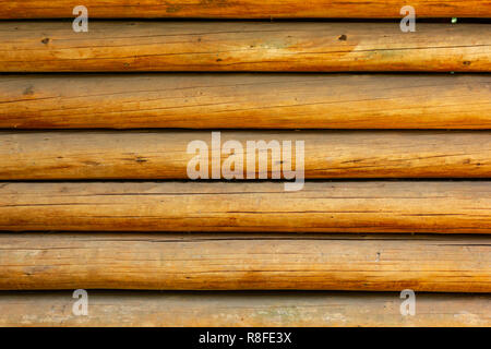 wooden slats with yellow undertones and dirt create patterned background Stock Photo