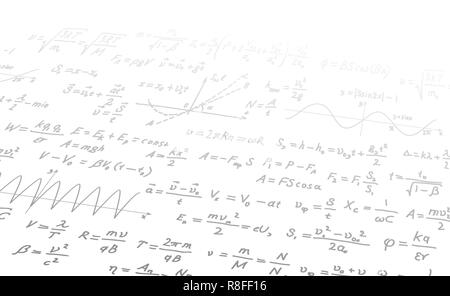 Number And Math Equation On Whiteboard With Student In Classroom 