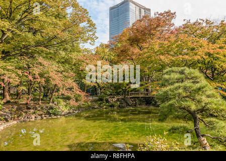 Hibiya Park (Hibiyakoen) in Chiyoda-ku in Autumn, Tokyo, Japan Stock Photo