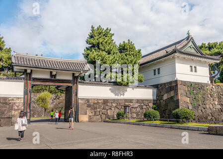 Sakuradamon Gate to Tokyo Imperial Palace, Japan Stock Photo