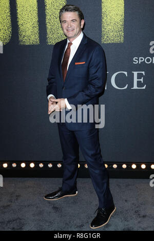 HOLLYWOOD, LOS ANGELES, CA, USA - DECEMBER 12: John Michael Higgins at the World Premiere Of Universal Pictures' 'Pitch Perfect 3' held at the Dolby Theatre on December 12, 2017 in Hollywood, Los Angeles, California, United States. (Photo by Xavier Collin/Image Press Agency) Stock Photo