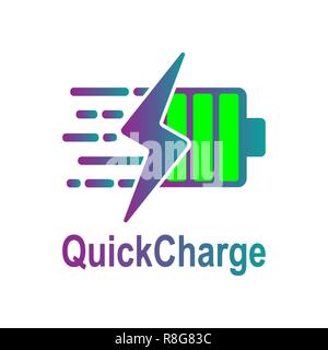 Battery Charging vector icon. Quick and fast charge icon. Vector. EPS 10 Stock Vector