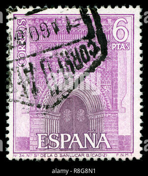 Postage stamps from Spain in the Tourism series issued in 1967 Stock Photo