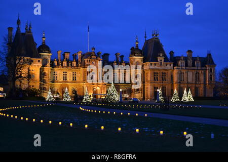 Waddesdon Manor at Christmas Stock Photo