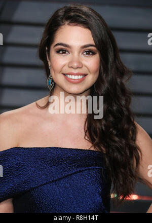BEVERLY HILLS, LOS ANGELES, CA, USA - FEBRUARY 26: Auli'i Cravalho arrives at the 2017 Vanity Fair Oscar Party held at the Wallis Annenberg Center for the Performing Arts on February 26, 2017 in Beverly Hills, Los Angeles, California, United States. (Photo by Xavier Collin/Image Press Agency) Stock Photo