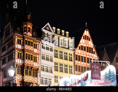 The new old town in Frankfurt, Römerberg,Hessen Stock Photo