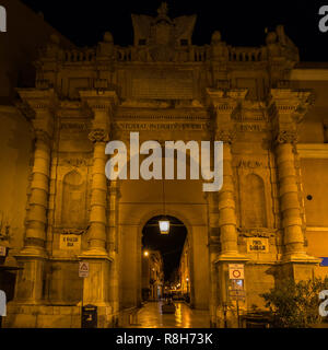 Porta Garibaldi city gate in Marsala, Sicily, Italy Stock Photo