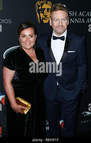 BEVERLY HILLS, LOS ANGELES, CA, USA - OCTOBER 27: Lindsay Brunnock, Kenneth Branagh at the 2017 AMD British Academy Britannia Awards Presented by American Airlines And Jaguar Land Rover held at the Beverly Hilton Hotel on October 27, 2017 in Beverly Hills, Los Angeles, California, United States. (Photo by Xavier Collin/Image Press Agency) Stock Photo