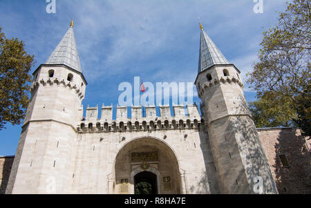 Topkapi Palace museum Day view in Istanbul, Turkey. Stock Photo