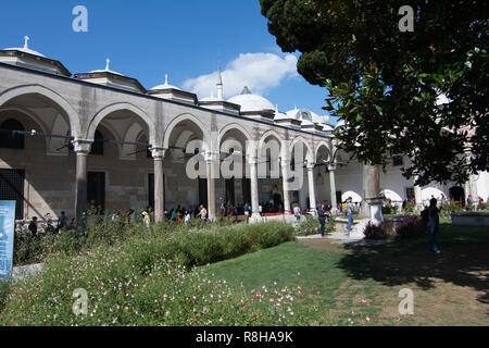 The Hagia Sophia interior, landmark in Istanbul, Turkey. Stock Photo