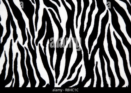 Pattern background of animal fur. Black and white animal fur pattern sample. Stock Photo