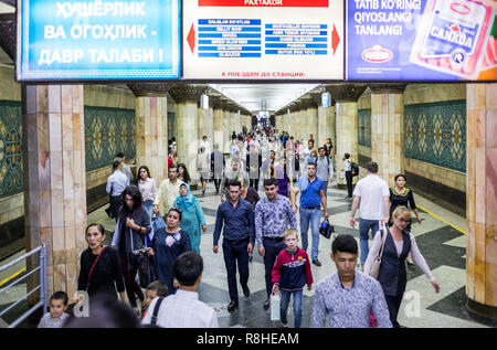 Pakhtakor station, subway, Tashkent, Uzbekistan Stock Photo