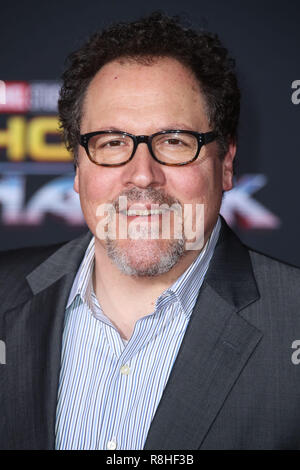 HOLLYWOOD, LOS ANGELES, CA, USA - OCTOBER 10: Jon Favreau at the World Premiere Of Disney And Marvel's 'Thor: Ragnarok' held at the El Capitan Theatre on October 10, 2017 in Hollywood, Los Angeles, California, United States. (Photo by Xavier Collin/Image Press Agency) Stock Photo