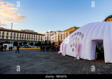 Naples, Italy. 15th December 2018. The five stars meet the citizens of Naples in a two days dedicated to the environment Tappa in Naples for the Rousseau City lab to its fifth appointment entitled '# ENVIRONMENT .. How the Net, the web and new technologies will help us to save the planet ' Credit: Antonio Balasco/Alamy Live News Credit: Antonio Balasco/Alamy Live News Stock Photo