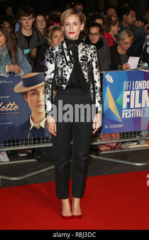 Oct 11, 2018  - Denise Gough attending London Film Festival BFI Patrons Gala, Colette UK Premiere in London, UK Stock Photo