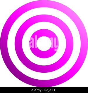 Target sign - purple gradient transparent, isolated - vector illustration Stock Vector