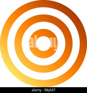 Target sign - orange gradient transparent, isolated - vector ...