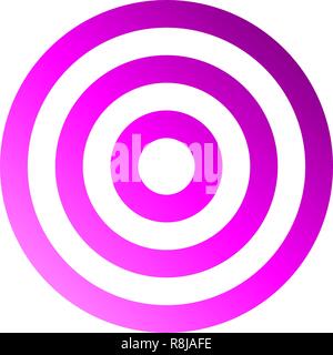 Target sign - purple gradient transparent, isolated - vector illustration Stock Vector