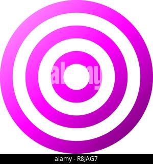 Target sign - purple gradient transparent, isolated - vector illustration Stock Vector