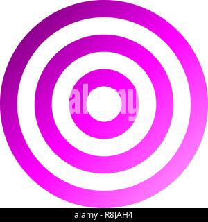 Target sign - purple gradient transparent, isolated - vector illustration Stock Vector