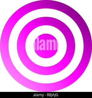 Target sign - purple gradient transparent, isolated - vector illustration Stock Vector