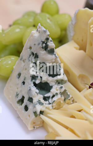 assorted cheese platter Stock Photo