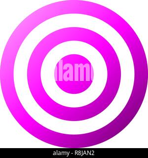 Target sign - purple gradient transparent, isolated - vector illustration Stock Vector