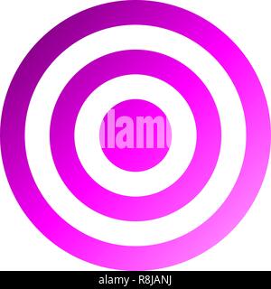 Target sign - purple gradient transparent, isolated - vector illustration Stock Vector