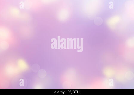 Abstract Background of Defocused Spot Light Color Pastel violet purple yellow. Merry Christmas and happy New year. Valentine's birthday Stock Photo