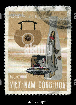 Postage stamp from South Vietnam in the Handicraft series issued in 1967 Stock Photo