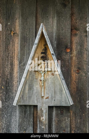 small christ sign on a hut Stock Photo