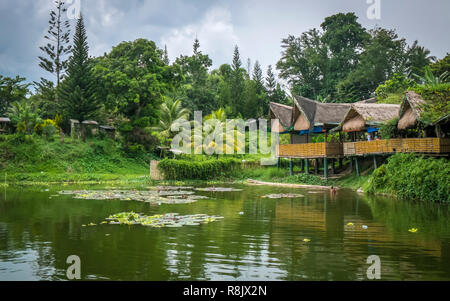 Vergnügen am Lake Cebu und der Zip Line auf den Philippinen Stock Photo