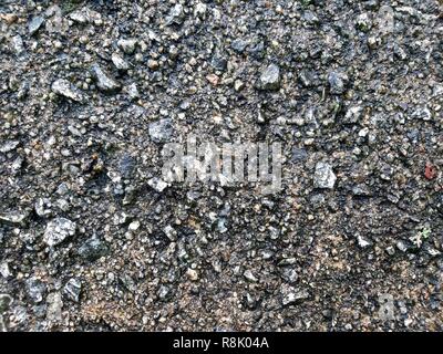 full frame image of wet concrete / asphalt texture surface for background Stock Photo