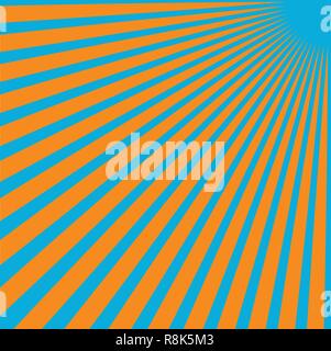 Converging lines from a corner spot Stock Vector