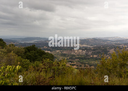 Vista Point Over Santa Ynez Valley, California, USA. Stock Photo