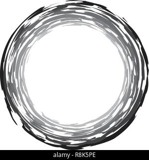 Grunge circle frame Stock Vector