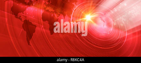 Graphical modern digital world banner, high technology with binary codes background Stock Photo