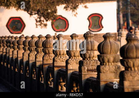 The scenery in Summer Palace at dusk Stock Photo