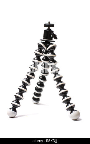 Small photo tripod isolated on white background Stock Photo