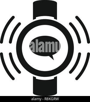 Tracker receive sms icon. Simple illustration of tracker receive sms vector icon for web design isolated on white background Stock Vector