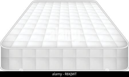 Eco mattress icon. Realistic illustration of eco mattress vector icon for web design Stock Vector