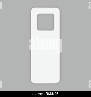 House door tag icon. Realistic illustration of house door tag vector icon for web design Stock Vector